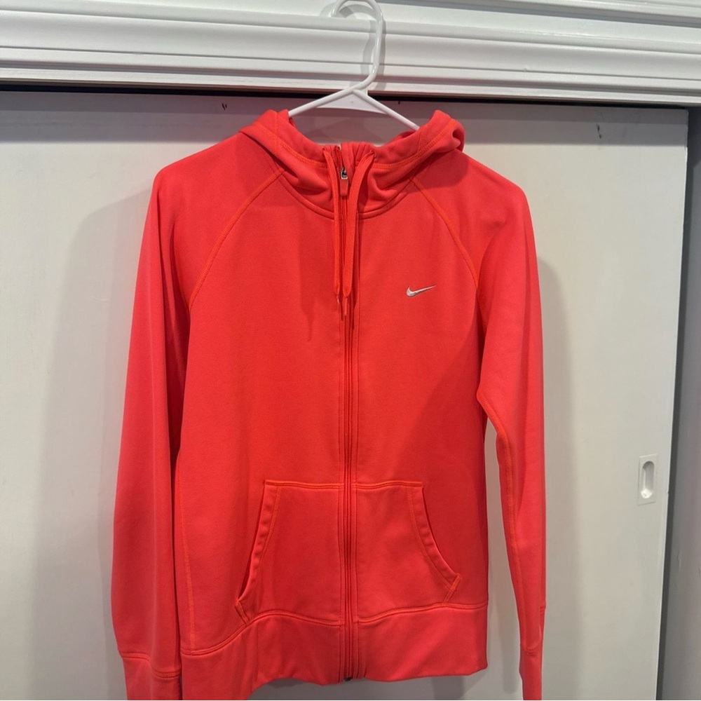 Nike Women's Therma-FIT All Time Full-Zip Hoodie Coral Pink